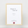 Efektní rám z masivního dřeva profil 25 žlutý 9x13 cm čiré sklo