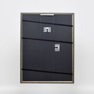 Efektní rám z masivního dřeva profil 25 modrý 9x13 cm čiré sklo