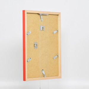 Dřevěný rám Top Cube 9x13 cm červené antireflexní sklo