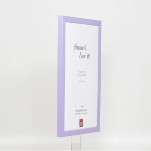 Dřevěný rám Top Cube 9x13 cm lila antireflexní sklo