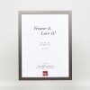 Dřevěný rám Top Cube 9x13 cm platina normální sklo