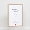 Efektní dřevěný rám profil 35 světle hnědý 9x13 cm normální sklo + distanční rámeček