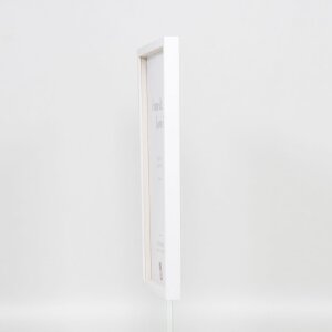 Efektní dřevěný rám profil 35 bílý 9x13 cm normální sklo + distanční rámeček