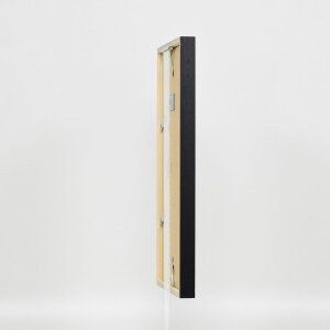 Efektní dřevěný rám profil 35 černý 9x13 cm normální sklo + distanční rámeček