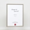 Efektní rám z masivního dřeva profil 25 šedý 9x13 cm muzejní sklo