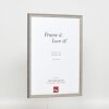 Efektní rám z masivního dřeva profil 25 šedý 9x13 cm muzejní sklo