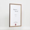 Efektní rám z masivního dřeva profil 25 ořechově hnědý 9x13 cm muzejní sklo
