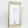 Efektní dřevěný rám profil 95 stříbrný 9x13 cm antireflexní sklo