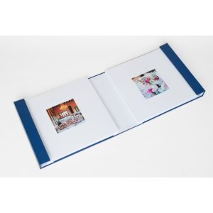 HNFD Fotoalbum LONA 34,5x33 cm modré 1000 fotografií 10x15 cm 168 bílých stran