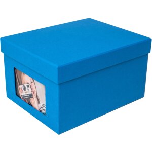 HNFD XL fotobox Kandra 700 fotografií 13x18 cm ocelově modrý