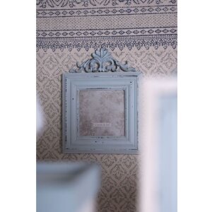 Clayre & Eef 2F0818 Rámeček na fotografie 10x10 cm Zelený obdélníkový fotorámeček z MDF desek