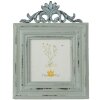 Clayre & Eef 2F0818 Rámeček na fotografie 10x10 cm Zelený obdélníkový fotorámeček z MDF desek