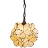 Závěsná lampa Tiffany krémová Ø 25x91 cm E14-max 1x40W 5LL-6092