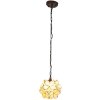 Závěsná lampa Tiffany krémová Ø 25x91 cm E14-max 1x40W 5LL-6092