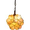 Závěsná lampa Tiffany růžová Ø 25x90 cm E14-max 1x40W 5LL-6093