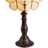 Stolní lampa Tiffany krémová 21x21x38 cm E14-max 1x25W 5LL-6095
