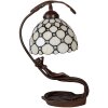 Stolní lampa Tiffany krémová 28x20x41 cm E14-max 1x25W 5LL-6097
