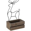 Držák na rostliny hnědý 23x13x10-40 cm 64819