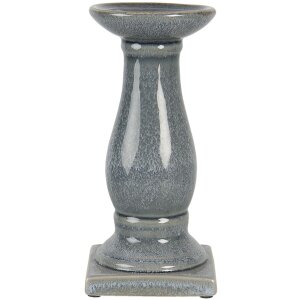 Svícen šedý Ø 12x25 cm 6CE1261M