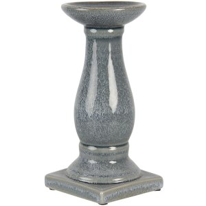 Svícen šedý Ø 12x25 cm 6CE1261M