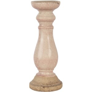 Svícen růžový Ø 14x36 cm 6CE1268M