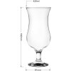 Koktejlová sklenice transparentní Ø 8x19 cm - 420 ml 6GL3467