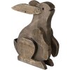 Dekorace králík hnědý 20x12x26 cm 6H2022