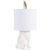 Clayre & Eef 6LMC0013W Stolní lampa Rabbit Ø 20x45 cm Bílý plast