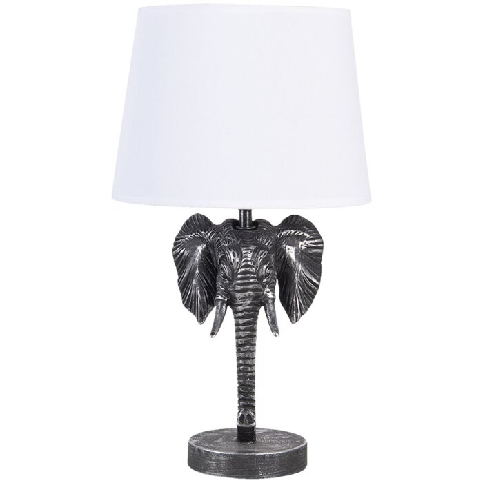 Stolní lampa slon černá 25x25x41 cm E27-max 1x60W 6LMC0052