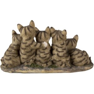 Dekorace kočky šedé 32x13x16 cm 6PR3338