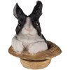 Dekorace králík pestrobarevný 12x12x14 cm 6PR3345