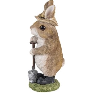 Dekorace králík hnědý 9x8x22 cm 6PR3373