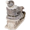 Dekorace Otec Vánoc na saních šedá 24x8x16 cm 6PR3472