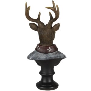 Clayre & Eef Dekorace Jelen vícebarevný 10x9x23 cm 6PR4611