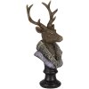 Dekorace jelen vícebarevný 10x9x23 cm 6PR4612