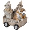 Dekorace pes a kočka vícebarevná 11x6x11 cm 6PR4635