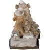 Dekorace Psi na vozíku vícebarevná 10x6x9 cm 6PR4637