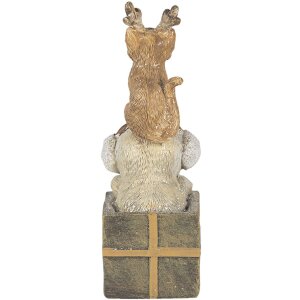 Dekorace pes a kočka vícebarevná 5x5x13 cm 6PR4642