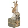 Dekorace pes a kočka vícebarevná 5x5x13 cm 6PR4642