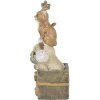 Dekorace pes a kočka vícebarevná 5x5x13 cm 6PR4642