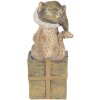Dekorace kočka pestrobarevná 5x4x10 cm 6PR4643