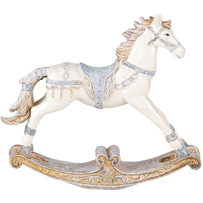 Dekorace Houpací kůň pestrobarevný 16x4x14 cm 6PR4657