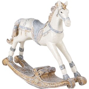 Dekorace Houpací kůň pestrobarevný 16x4x14 cm 6PR4657