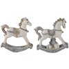Dekorace houpací kůň (sada 2 ks) vícebarevná 7x2x8 cm 6PR4659