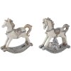 Dekorace houpací kůň (sada 2 ks) vícebarevná 7x2x8 cm 6PR4659