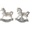 Dekorace houpací kůň (sada 2 ks) vícebarevná 7x2x8 cm 6PR4659