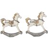 Dekorace houpací kůň (sada 2 ks) vícebarevná 7x2x8 cm 6PR4659
