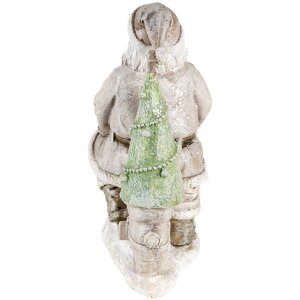Vánoční stromeček stříbrný 12x6x14 cm 6PR4725