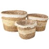 Košík (sada 3 ks) vícebarevný Ø 32x25 - Ø 28x21 - Ø 24x18 cm 6RO0536