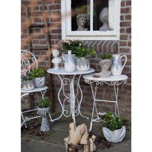 Clayre & Eef 6Y4304 Úložný koš Ø 36x19 cm Hnědý železný koš